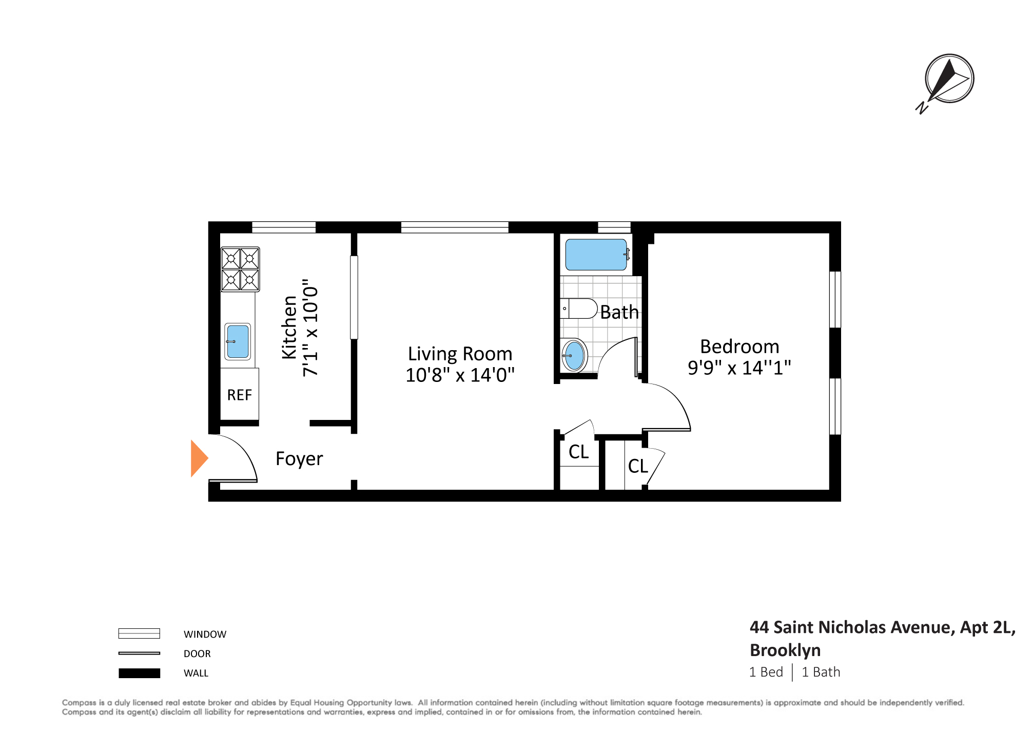 44 St Nicholas Avenue Brooklyn, NY 11237 - Photo 8 of 11 a picture of a bench in a cabinet