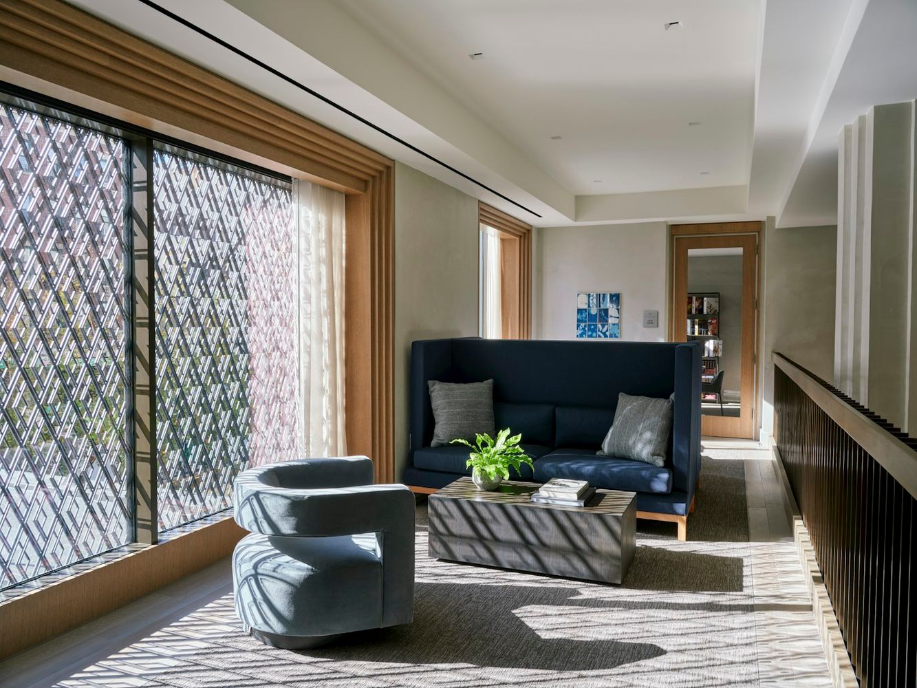 543 West 122nd Street, Unit 6B Manhattan, NY 10027 - Photo 15 of 18 a living room with furniture and a potted plant