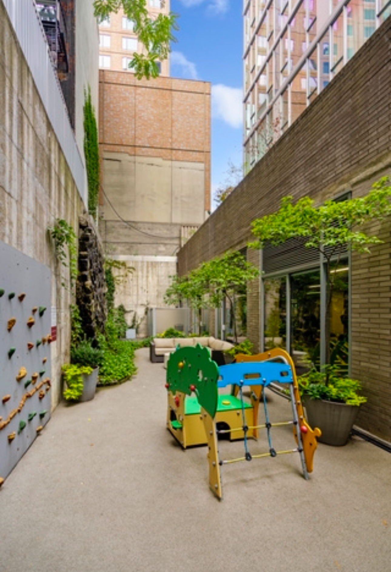 110 3rd Avenue, Unit 9B Manhattan, NY 10003 - Photo 11 of 14 a backyard of a house with outdoor seating and barbeque oven