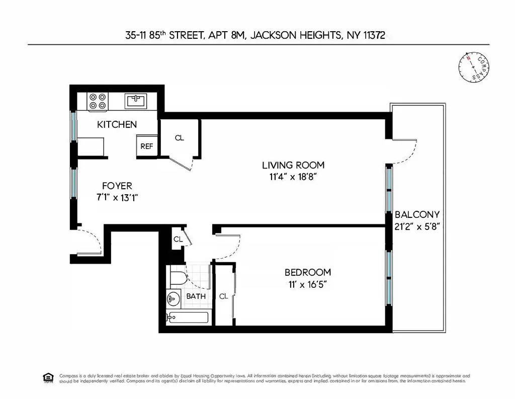 $305,000 | 35-11 85th Street, Unit 8M | Jackson Heights