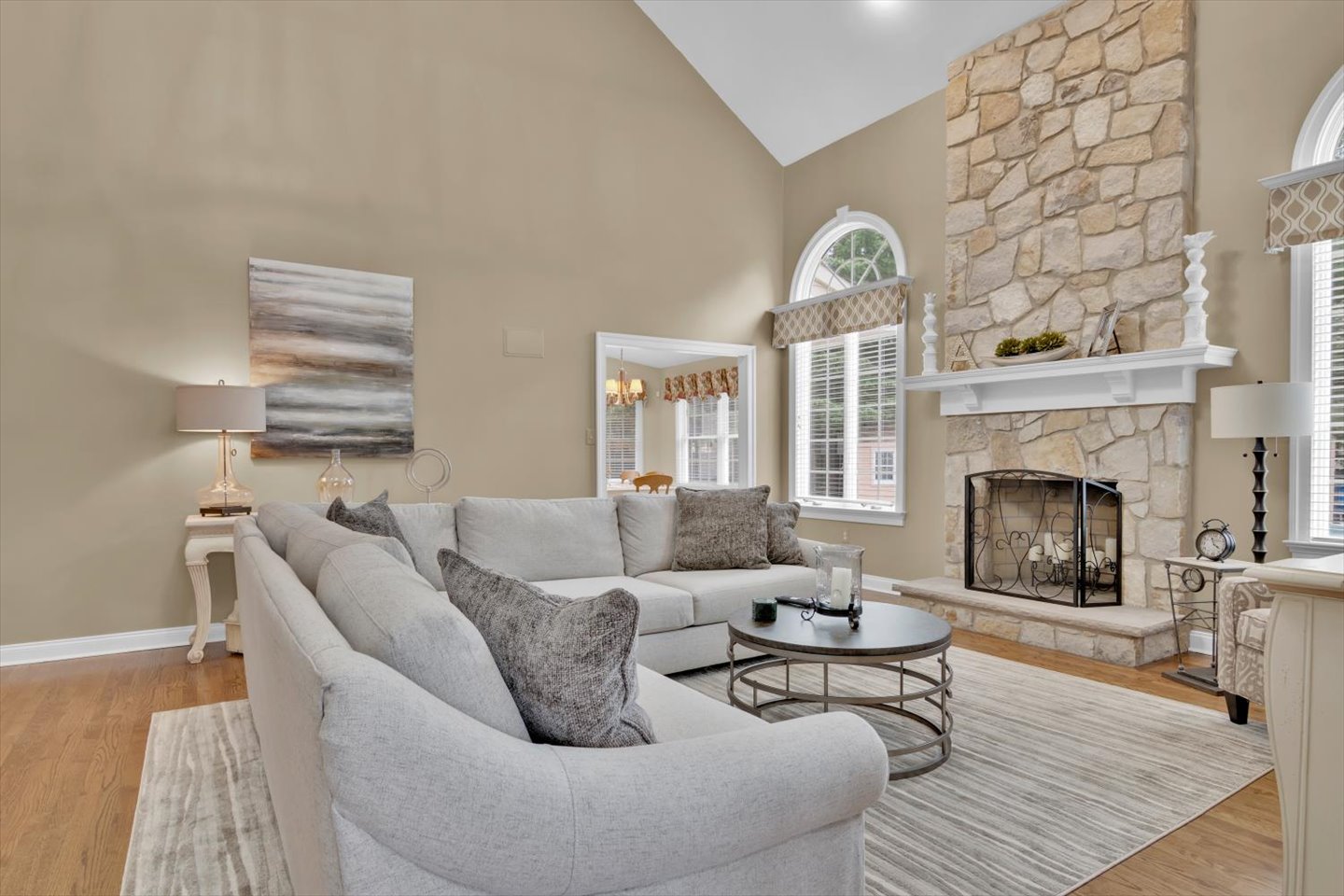 3 Pembroke Drive Voorhees, NJ 08043 - Photo 28 of 112 a living room with furniture a fireplace and window