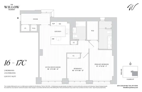 $2,700,000 | 201 East 23rd Street, Unit 16C | Kips Bay