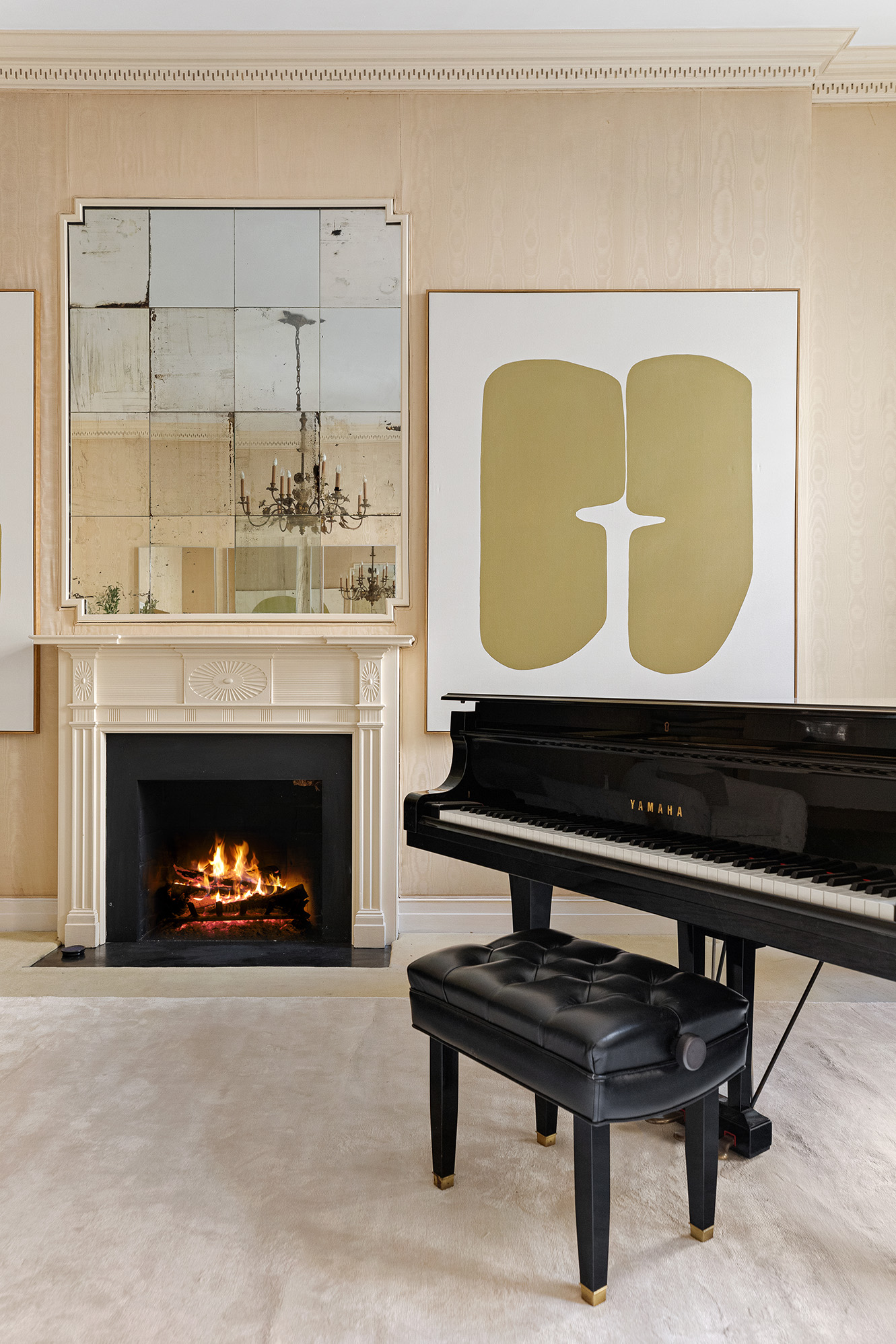 10 East 82nd Street Manhattan, NY 10028 - Photo 2 of 22 a living room with furniture and a fireplace
