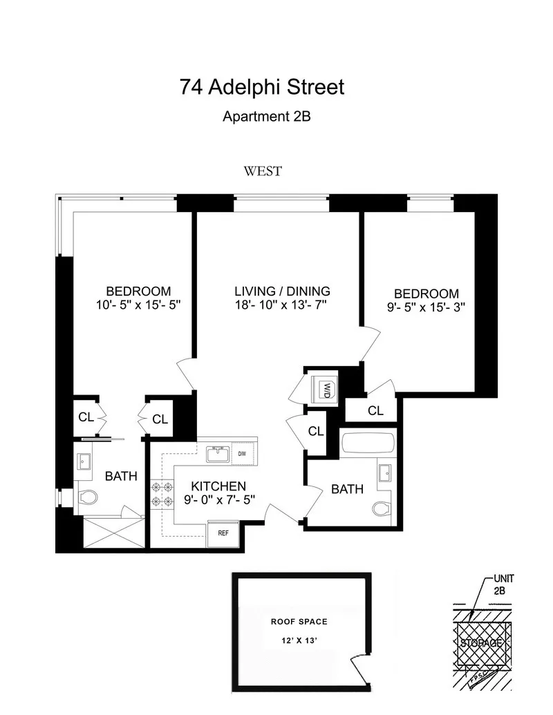 74 Adelphi Street, Unit 2B Brooklyn, NY 11205 - Photo 9 of 9