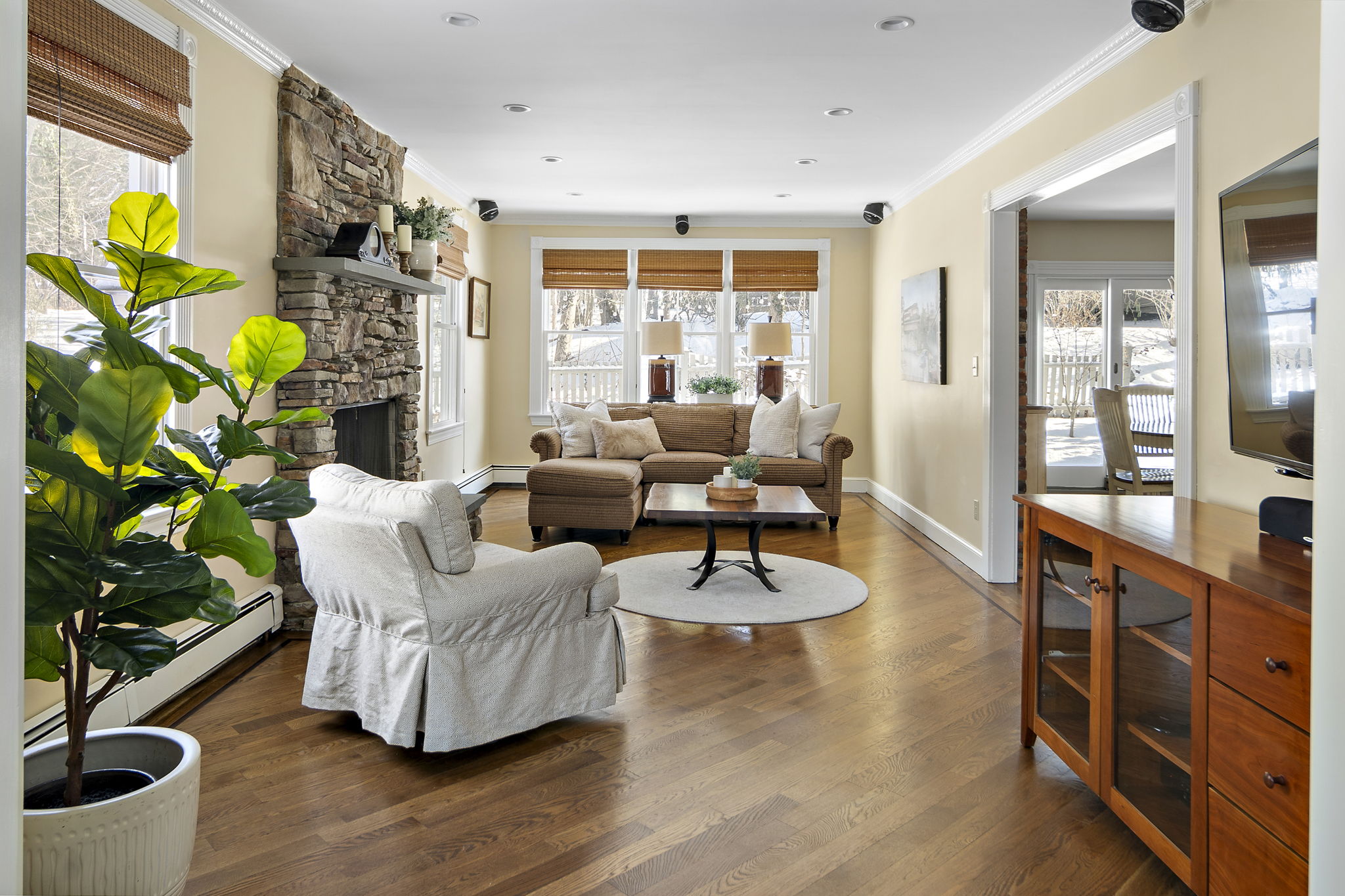 56 Jefferson Road Winchester, MA 01890 - Photo 14 of 26 a living room with furniture and wooden floor