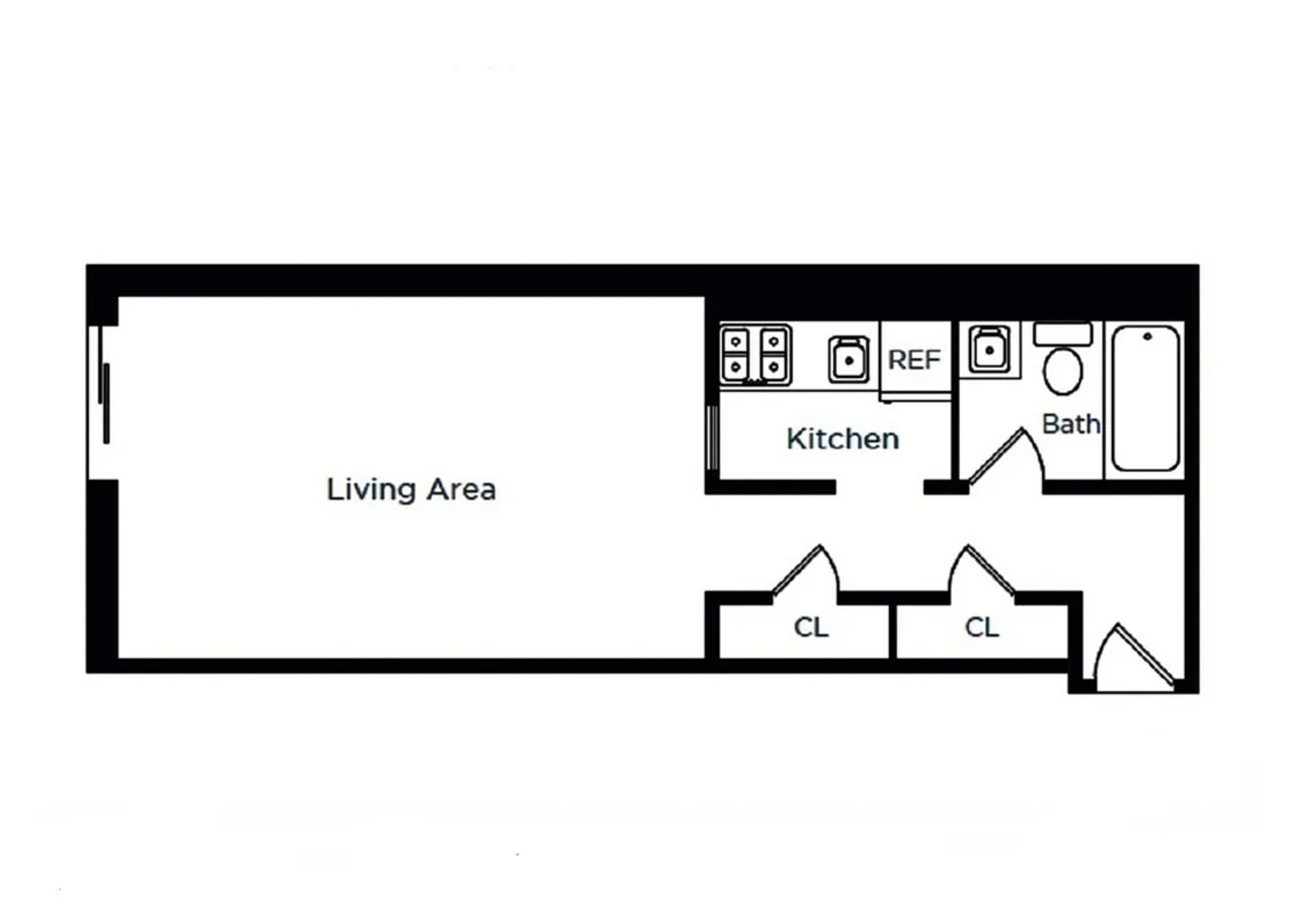 343 East 76th Street, Unit 5D Manhattan, NY 10021 - Photo 7 of 7 a picture of a floor plan