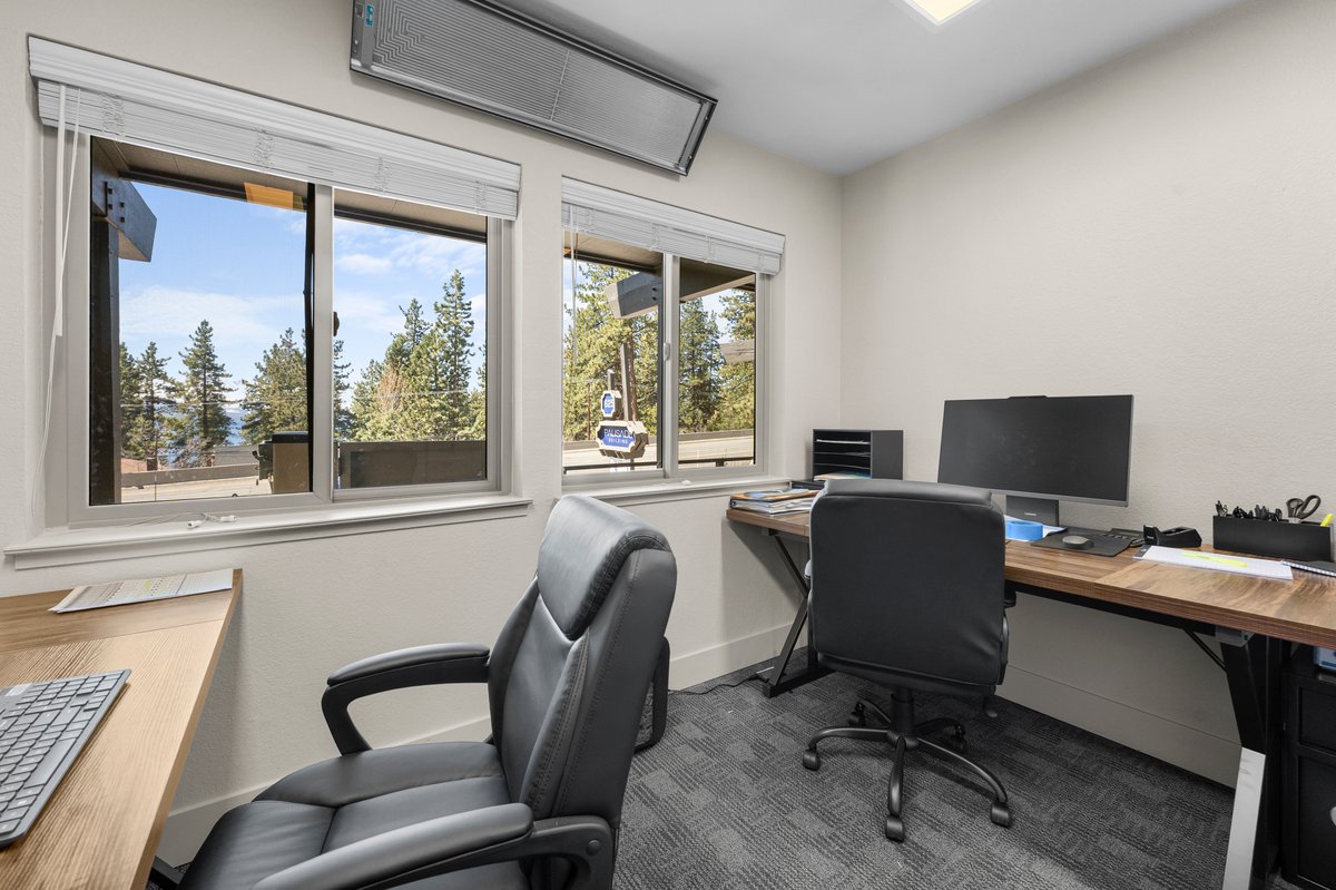 625 Highway 50 Zephyr Cove, NV 89448 - Photo 16 of 38 a view of a workspace with furniture and a window