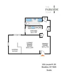 $540,000 | 235 Lincoln Place, Unit 2D | Park Slope