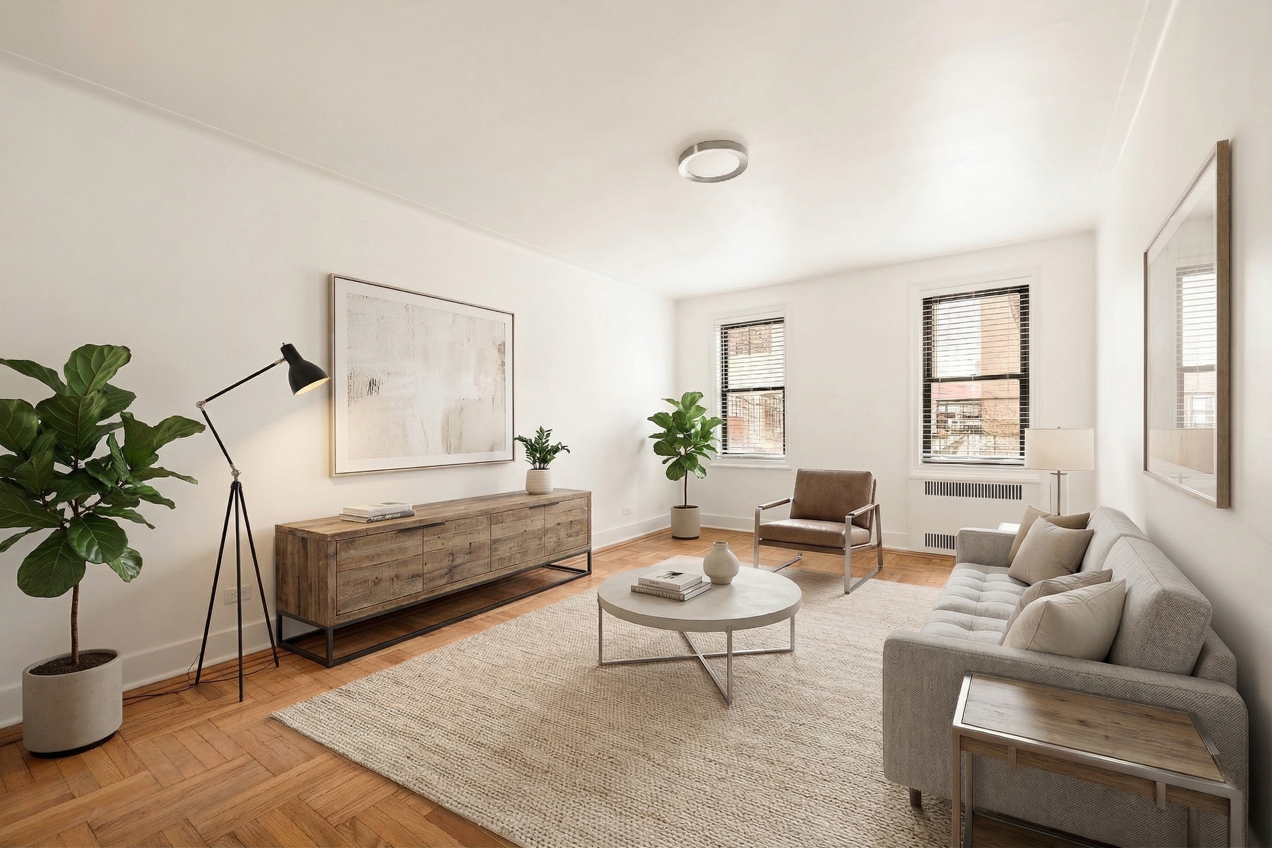 47-39 40th Street, Unit 1B Queens, NY 11104 - Photo 6 of 15 a living room with furniture and wooden floor