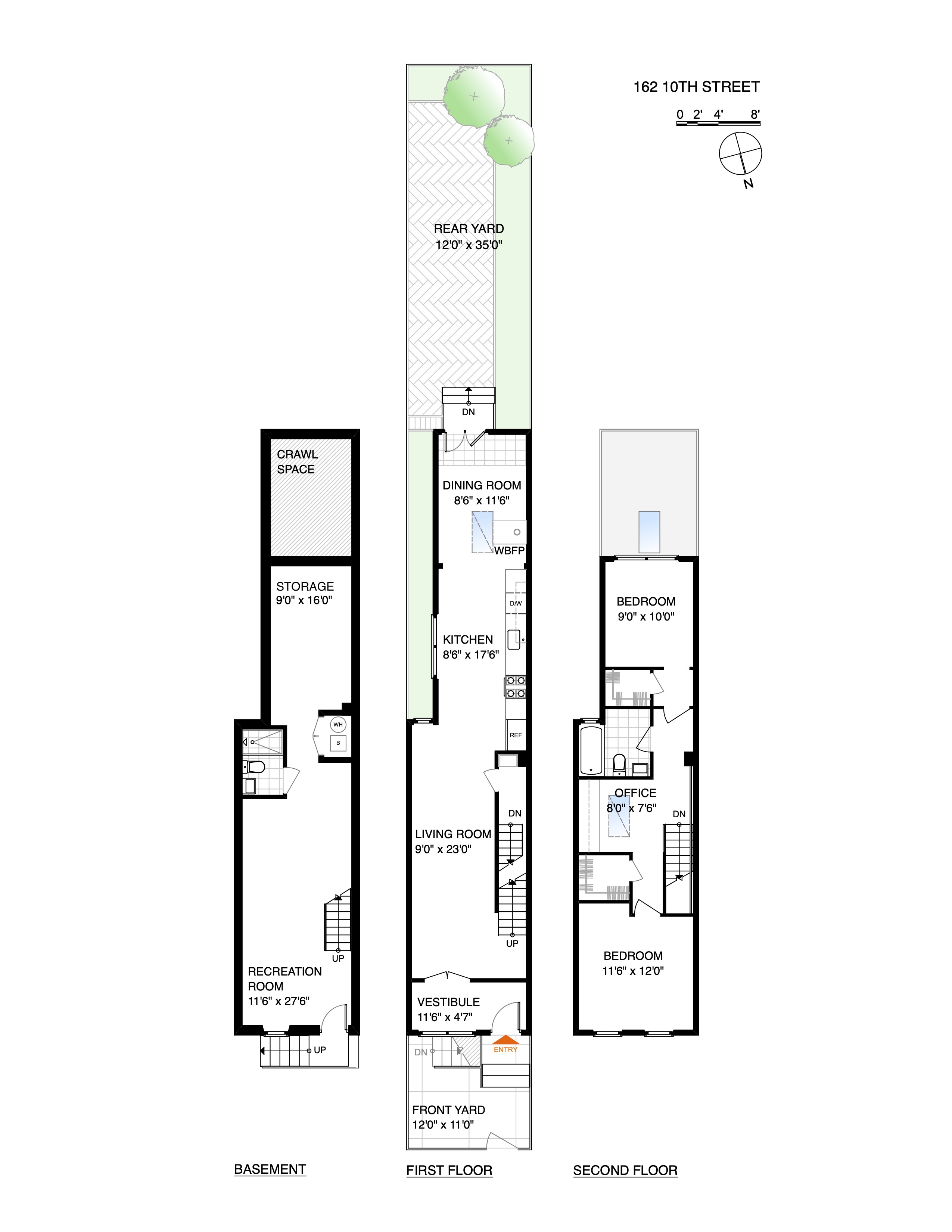 162 10th Street Brooklyn, NY 11215 - Photo 13 of 13 a picture of a floor plan