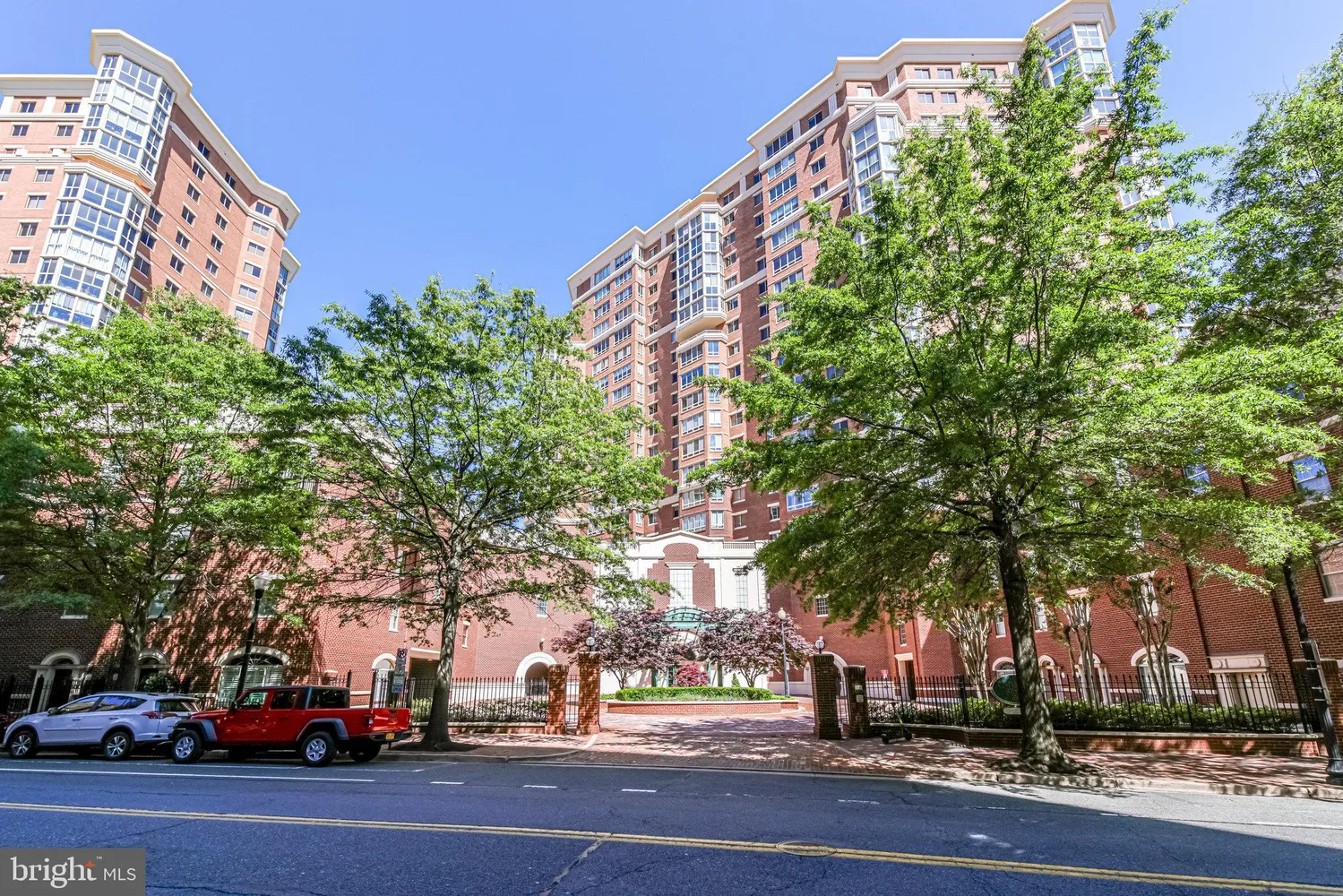 a view of a city street