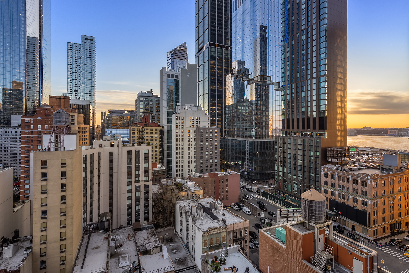 448 West 37th Street, Unit 12F Manhattan, NY 10018 - Photo 10 of 11 a city view with tall buildings