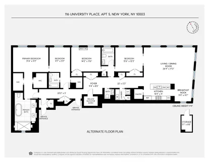 $7,495,000 | 116 University Place, Unit 5 | Greenwich Village