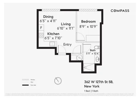 $575,000 | 362 West 127th Street, Unit 5B | Manhattanville