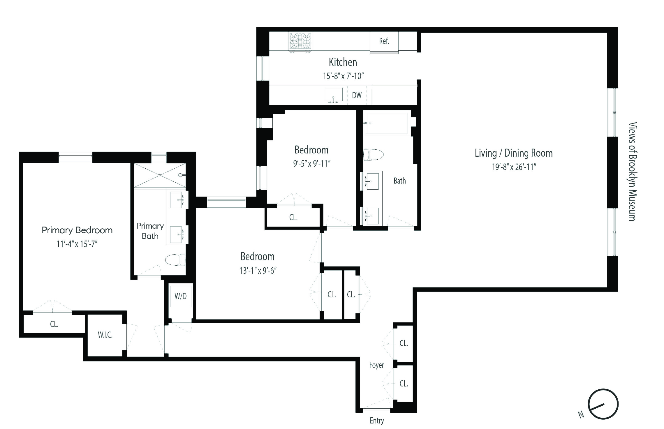 225 Eastern Parkway, Unit 6C Brooklyn, NY 11238 - Photo 12 of 12 a picture of a counter top