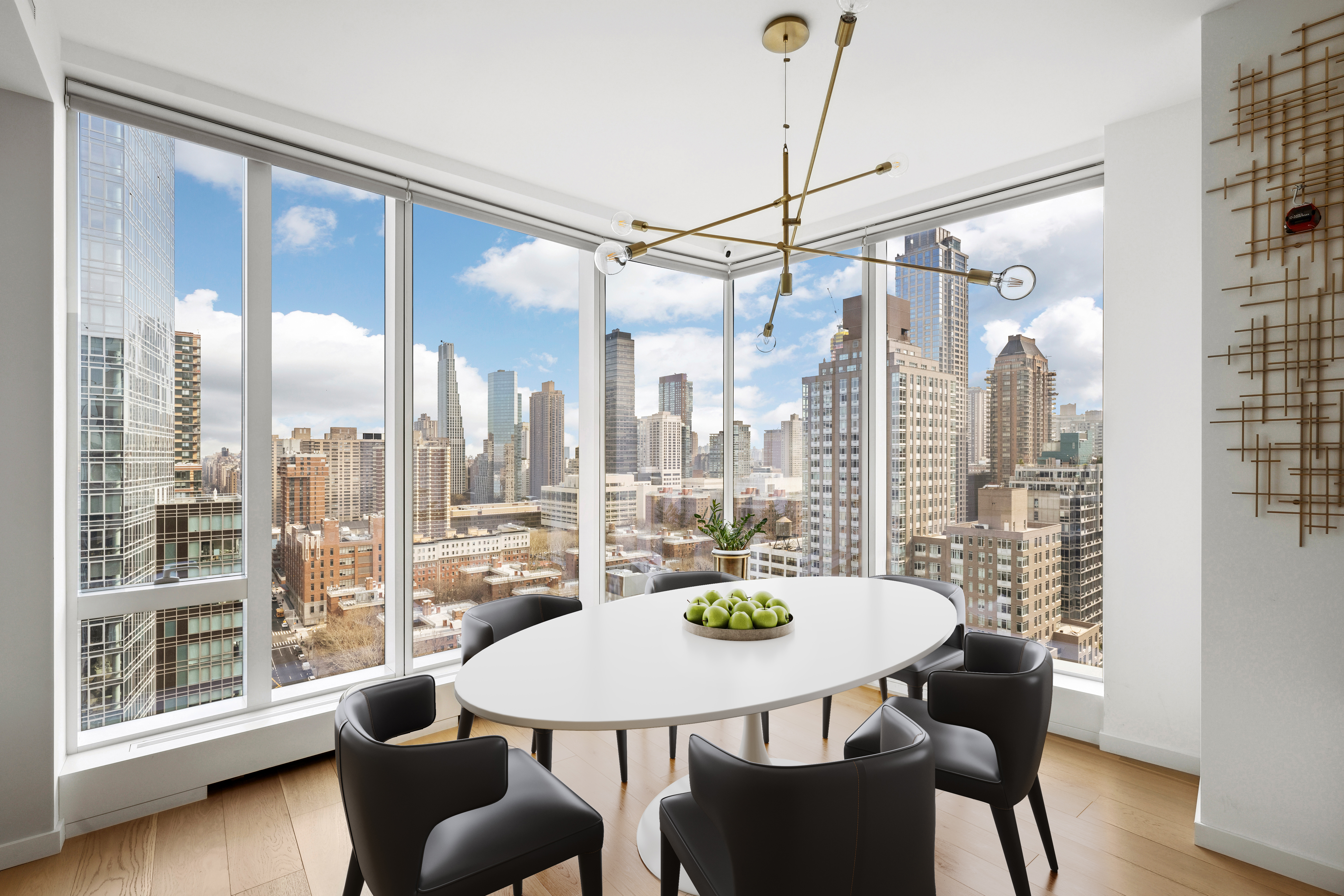 1 West End Avenue, Unit 22C Manhattan, NY 10023 - Photo 2 of 15 a view of a dining room and furniture window and outside view