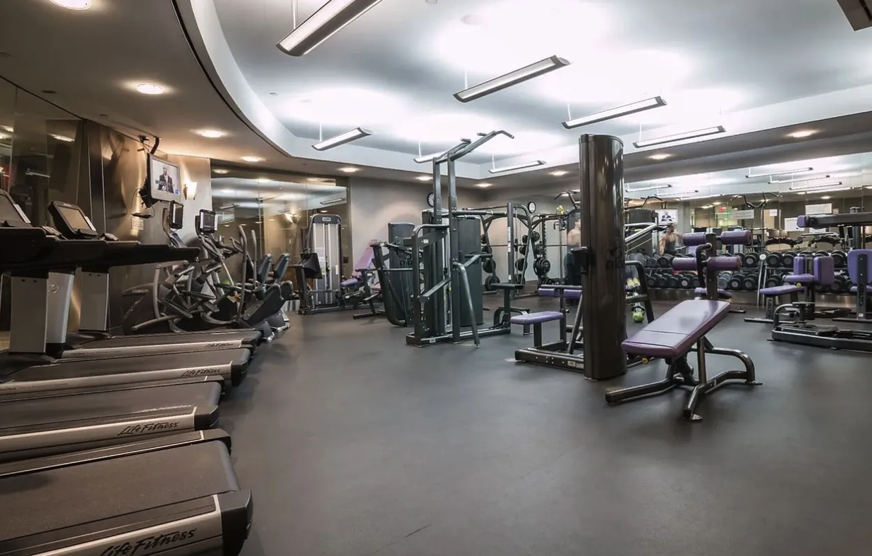 120 Riverside Boulevard, Unit 10W Manhattan, NY 10069 - Photo 12 of 13 a view of a room with gym equipment