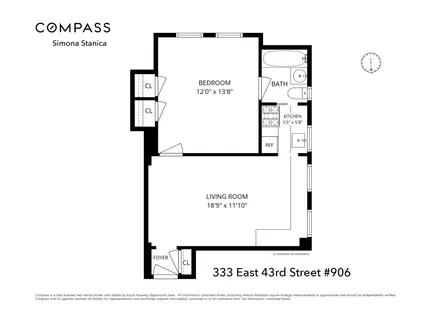 $525,000 | 333 East 43rd Street, Unit 906 | Midtown East