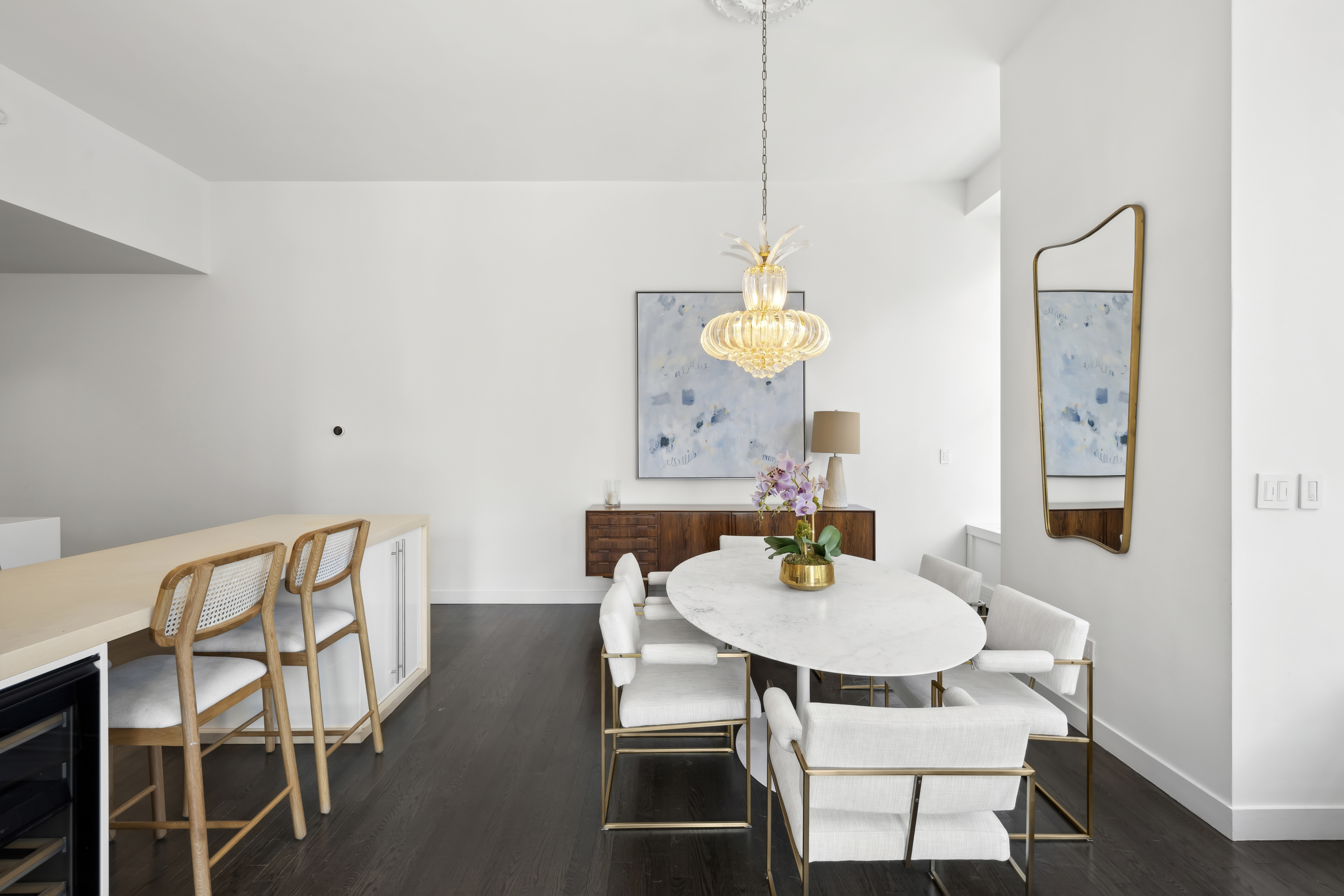 60 West 20th Street, Unit 2F Manhattan, NY 10011 - Photo 6 of 21 a view of a dining room with furniture and a table