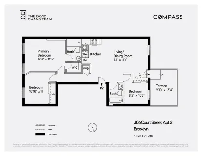 $8,520 | 306 Court Street, Unit 2F | Carroll Gardens