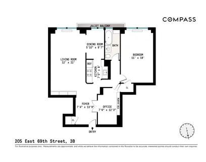 $849,000 | 205 East 69th Street, Unit 3B | Lenox Hill