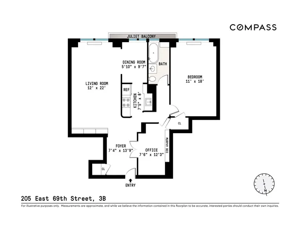 $849,000 | 205 East 69th Street, Unit 3B | Lenox Hill