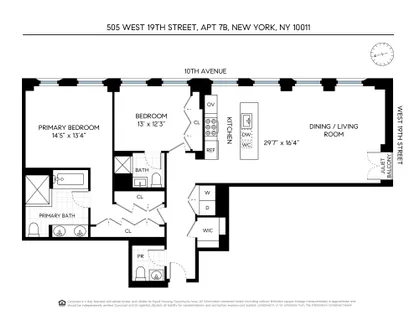 $3,850,000 | 505 West 19th Street, Unit 7B | Chelsea
