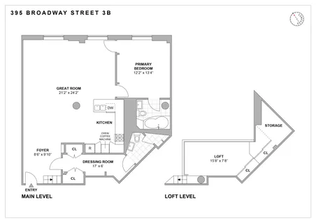 $1,995,000 | 395 Broadway, Unit 3B | TriBeCa