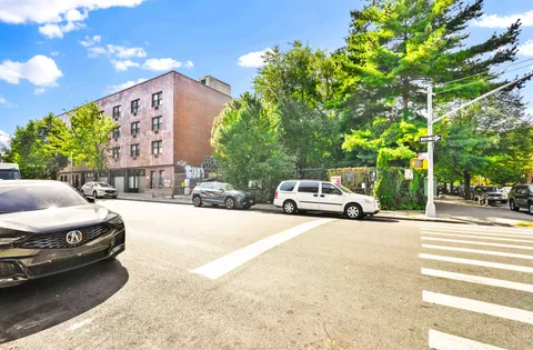 a car parked on the side of a street