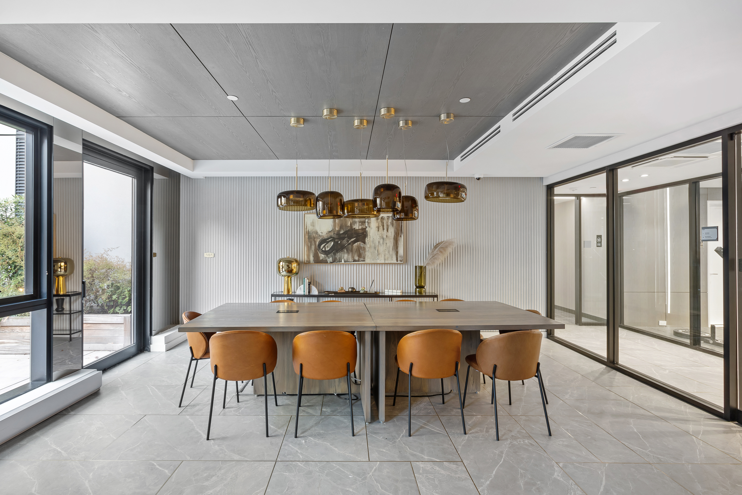 300 West 30th Street, Unit 7F Manhattan, NY 10001 - Photo 10 of 11 a kitchen with a dining table chairs and large window