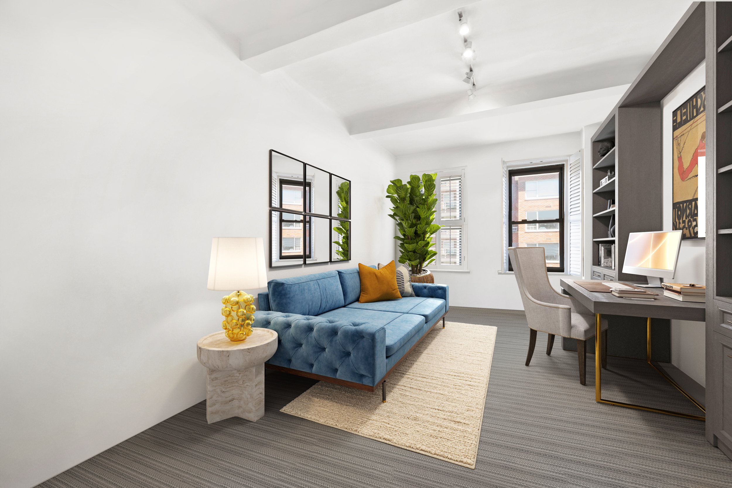 136 East 64th Street, Unit 11E Manhattan, NY 10065 - Photo 10 of 14 a living room with furniture and wooden floor