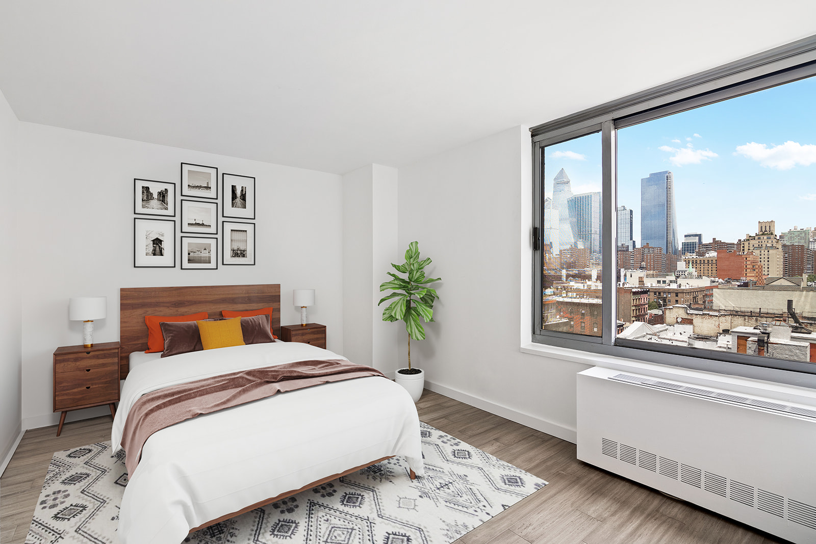 270 West 17th Street, Unit 9A Manhattan, NY 10011 - Photo 5 of 6 a bedroom with a large bed and a window
