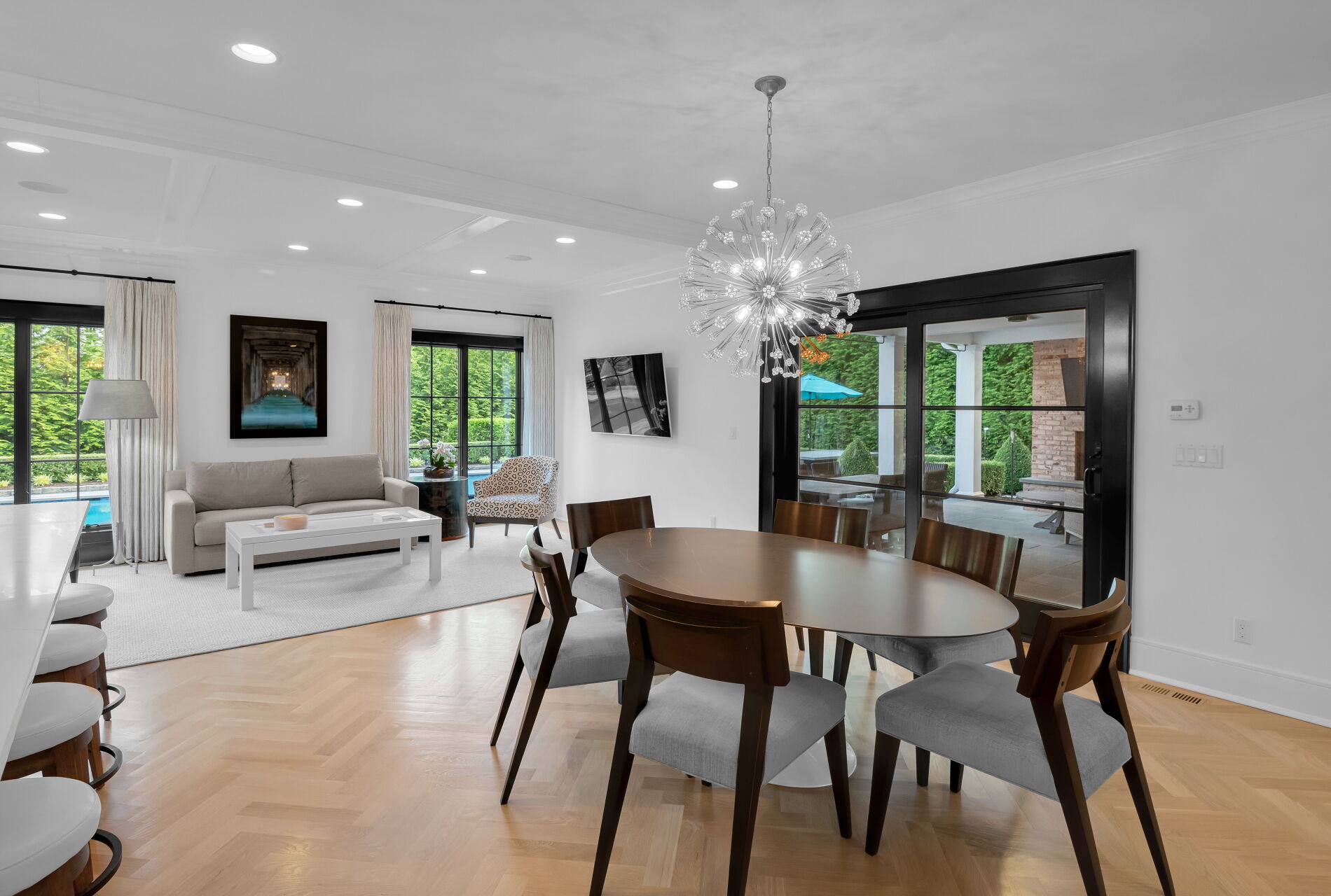 838 Seneca Road Franklin Lakes, NJ 07417 - Photo 21 of 92 a view of a dining room with furniture window and wooden floor
