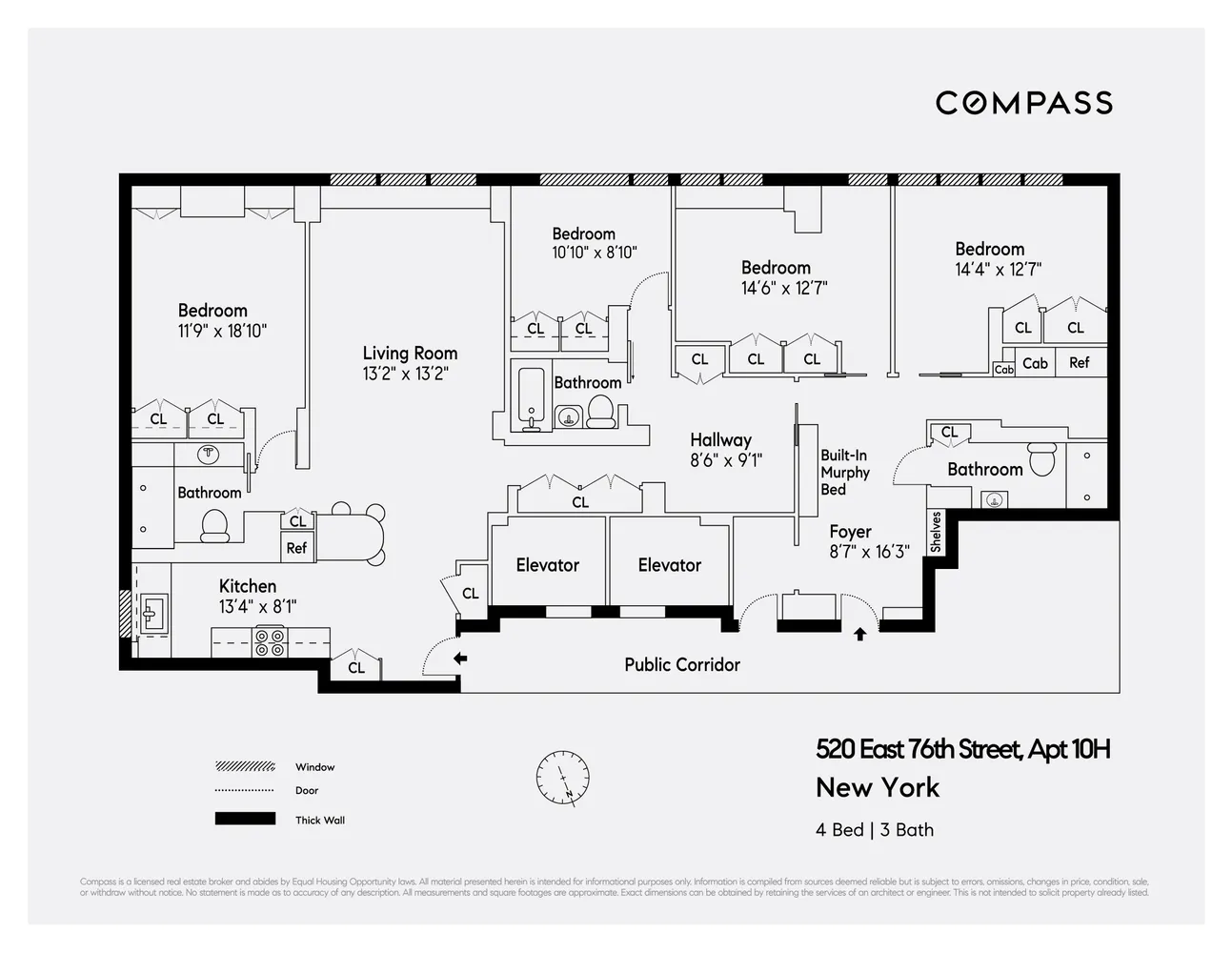 $11,000 | 520 East 76th Street, Unit 10H | Lenox Hill