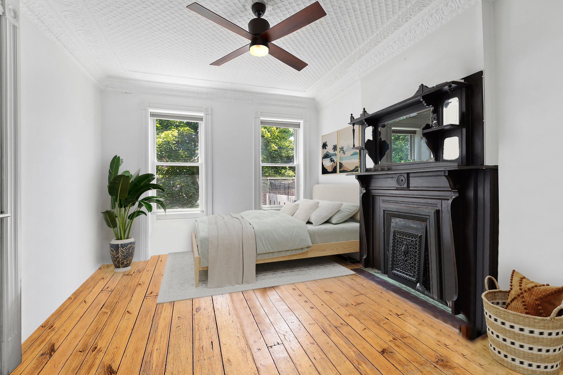 64 Clifton Place Brooklyn, NY 11238 - Photo 19 of 22 a bedroom with a bed and a window