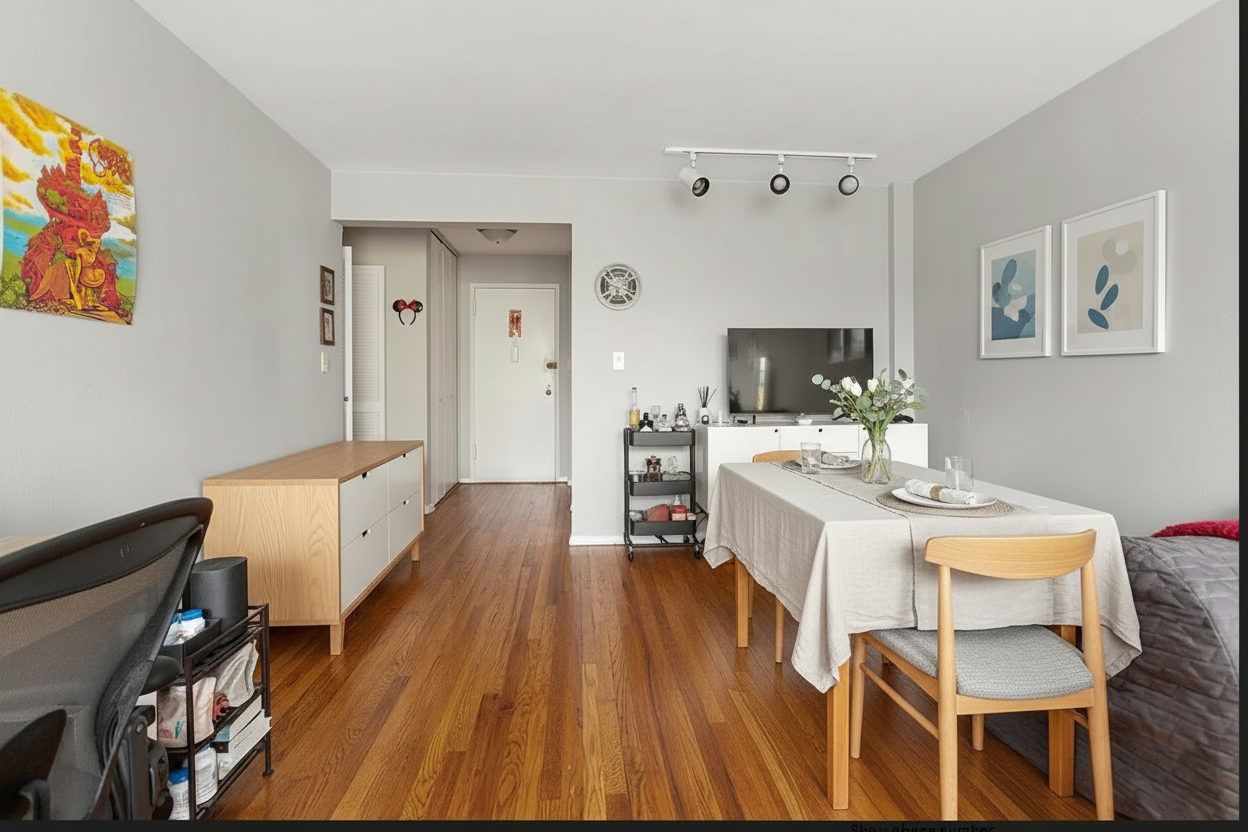 54 Orange Street, Unit 4D Brooklyn, NY 11201 - Photo 2 of 10 a large white kitchen with a large window