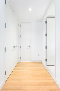 a view of a room with an empty space