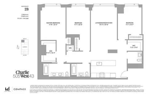 $2,000,000 | 505-513 West 43rd Street, Unit 2B | Hell's Kitchen