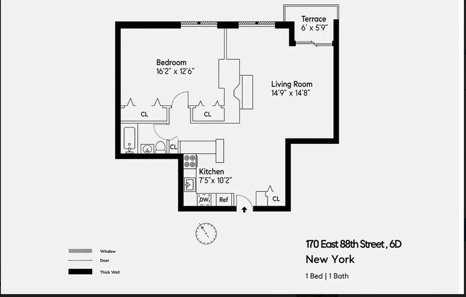 $499,000 | 170 East 88th Street, Unit 6D | Upper East Side