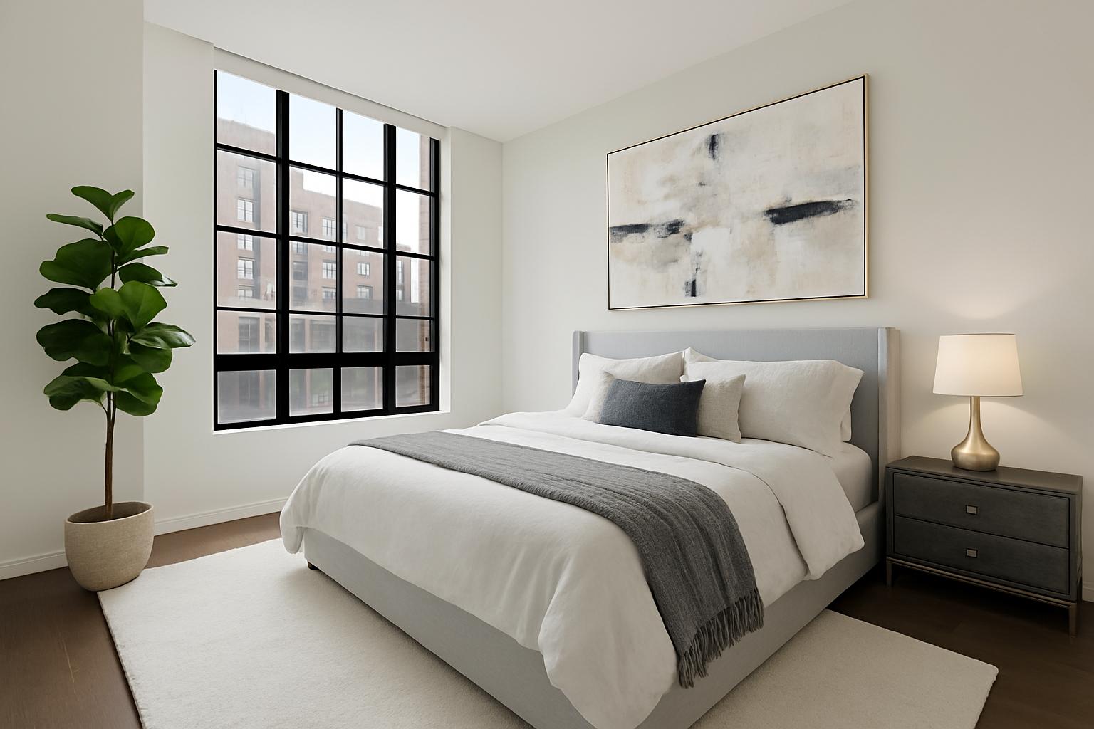 205 Water Street, Unit PHC Brooklyn, NY 11201 - Photo 7 of 14 a bedroom with bed and a window
