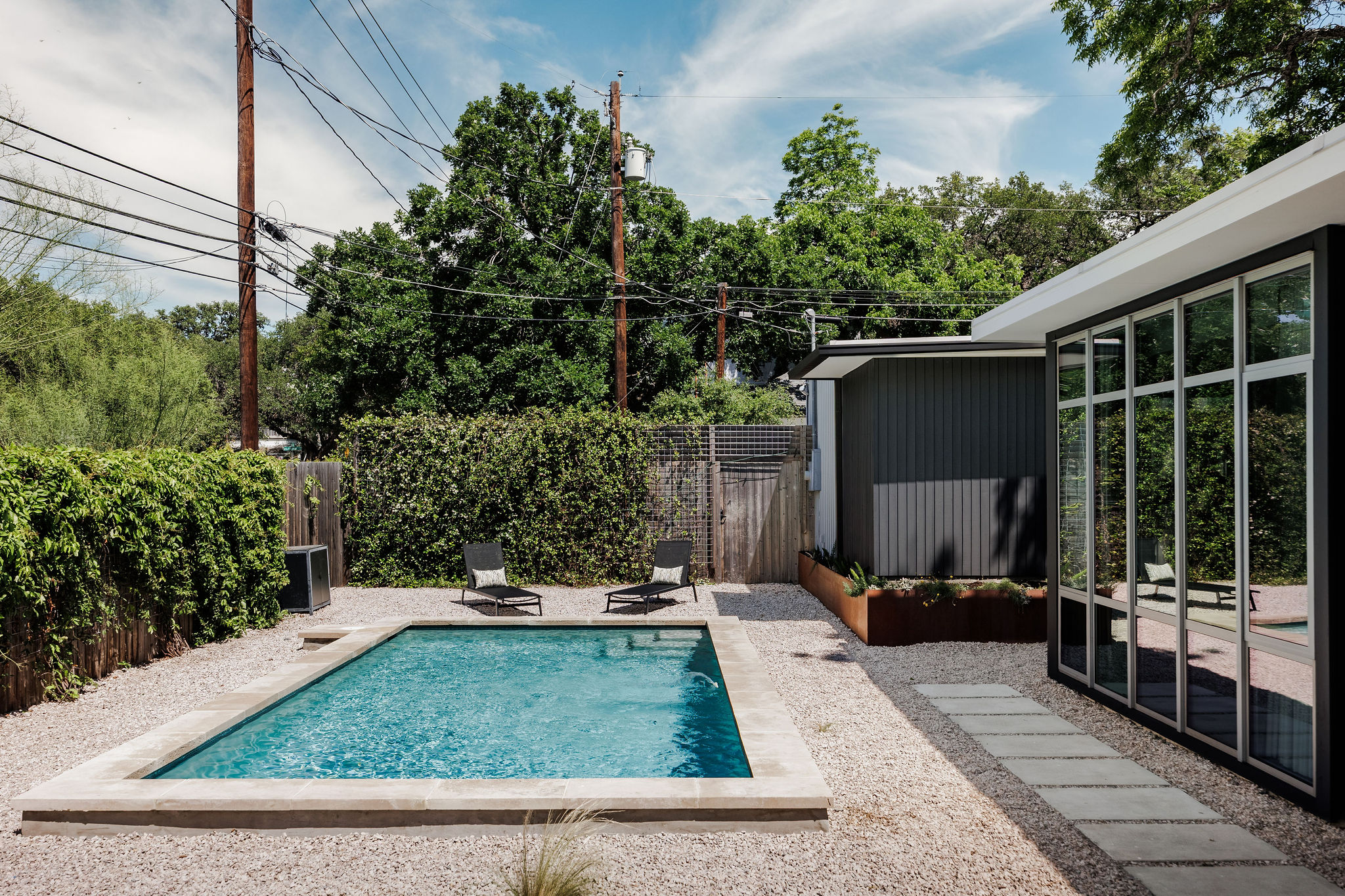 1801 Nickerson Street Austin, TX 78704 - Photo 43 of 44 a view of a backyard with plants and a patio