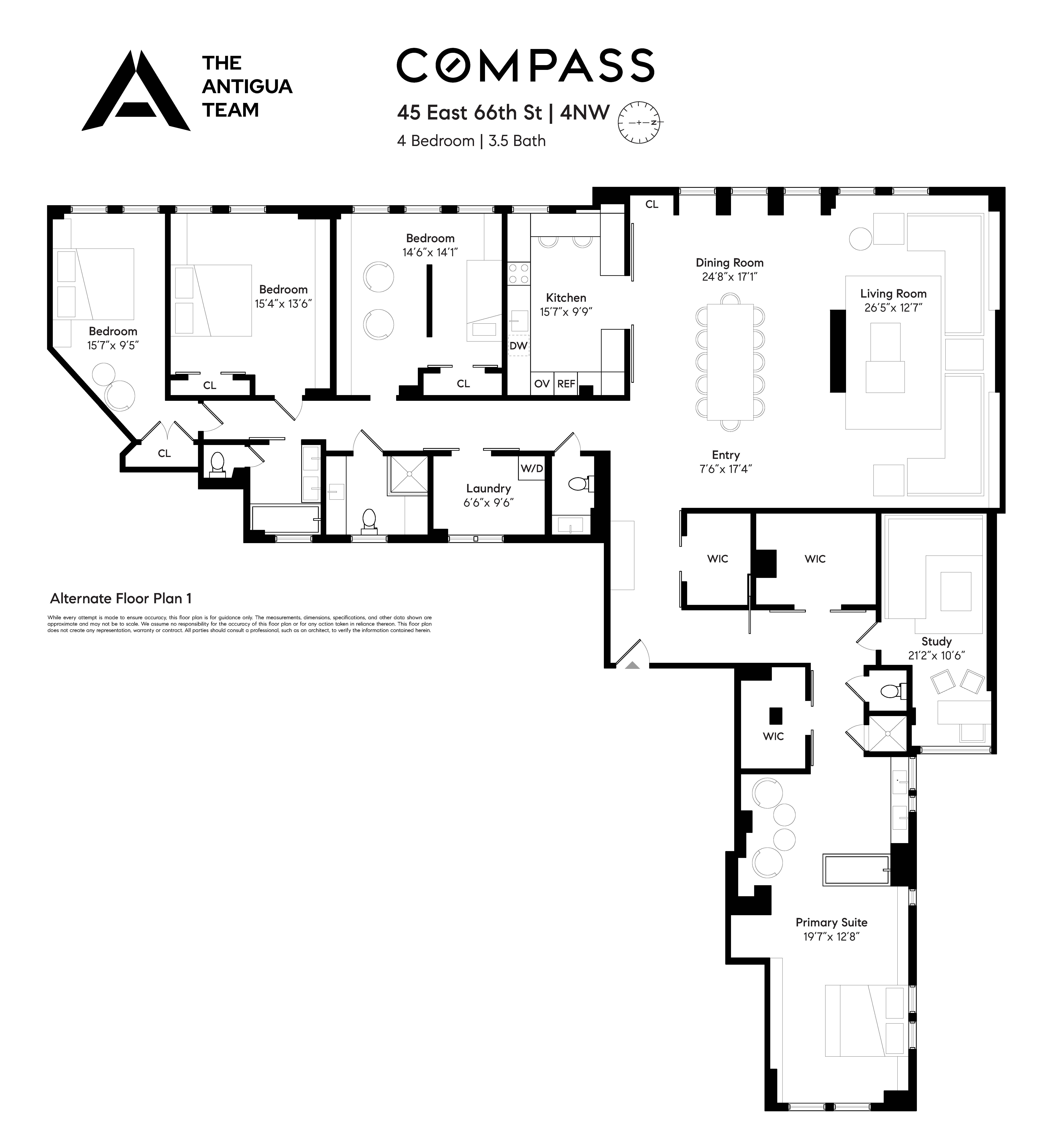 45 East 66th Street, Unit 4NW Manhattan, NY 10065 - Photo 25 of 29 a picture of a kitchen with a white table and chairs