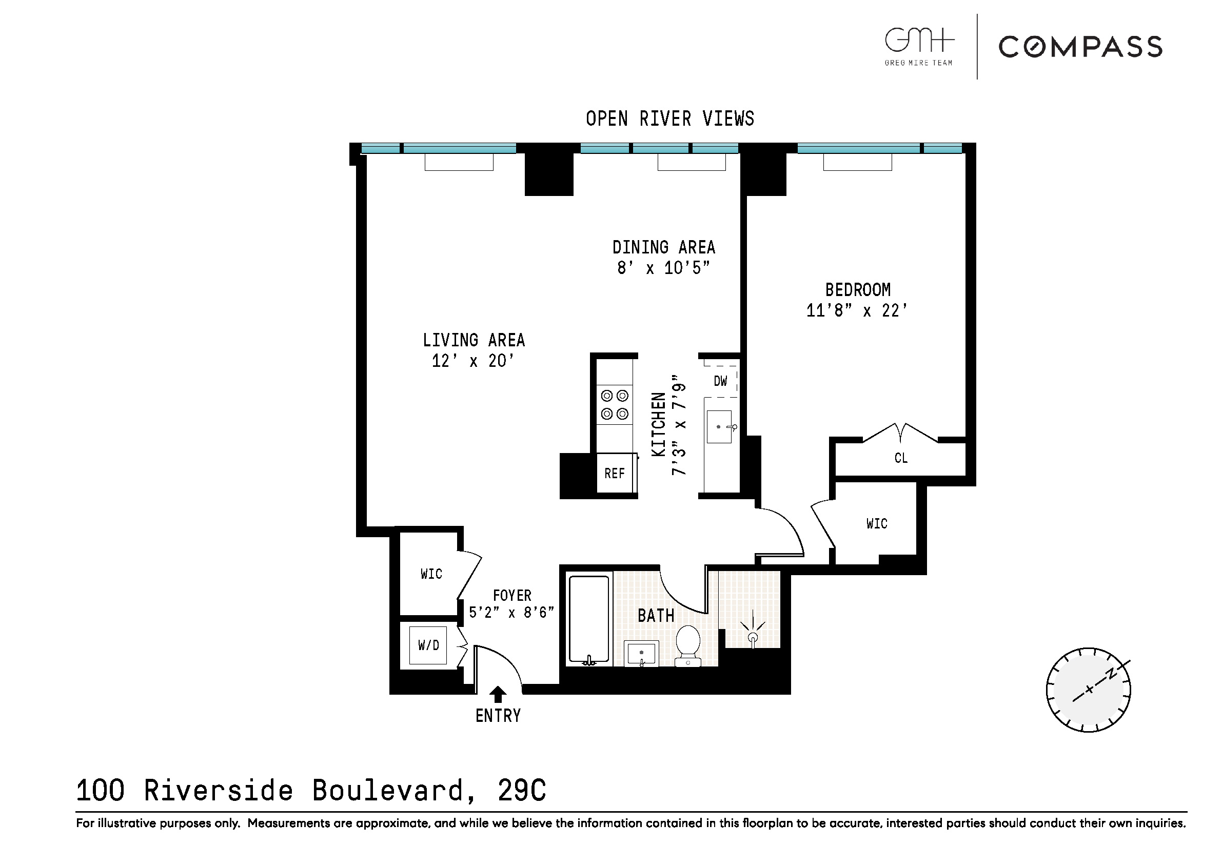 100 Riverside Boulevard, Unit 29C Manhattan, NY 10069 - Photo 15 of 15 a picture of a floor plan