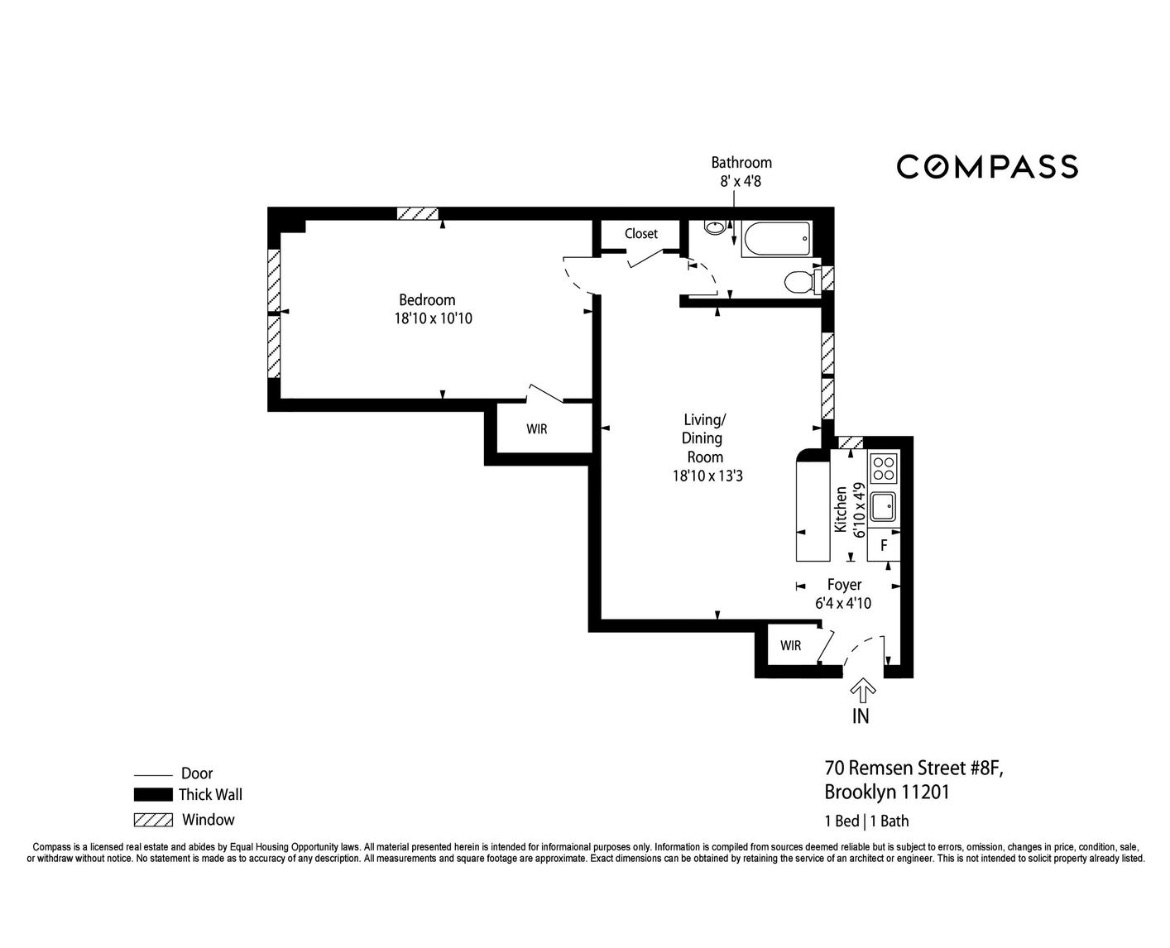 70 Remsen Street, Unit 8F Brooklyn, NY 11201 - Photo 8 of 8 a picture of a book and a bed