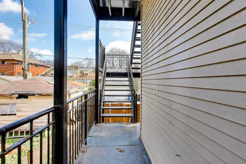 a view of a balcony