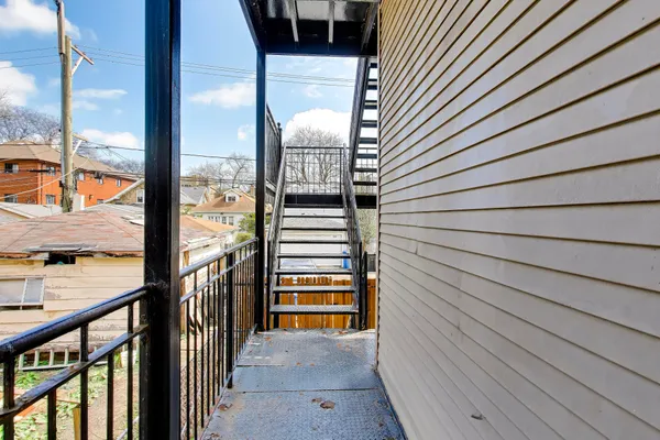 a view of a balcony