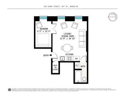 $650,000 | 130 Henry Street, Unit 3F | Brooklyn Heights