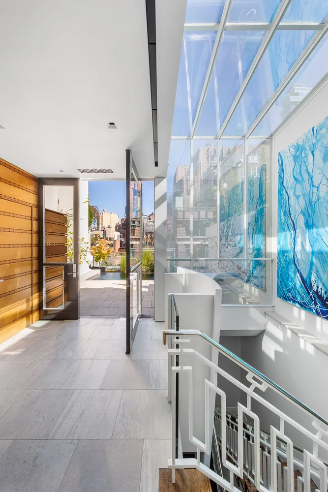 a view of building with ocean view