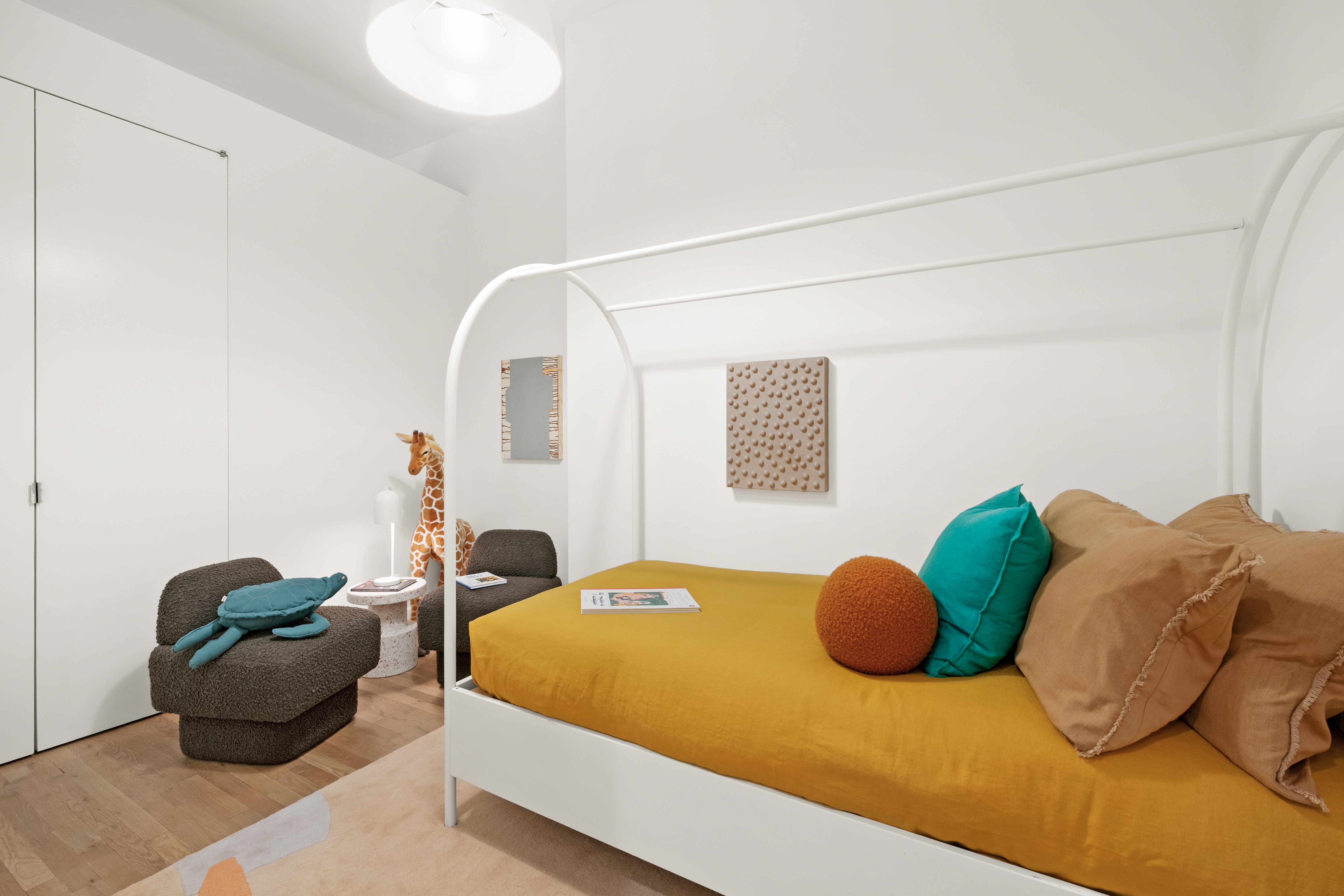 53 North Moore Street, Unit 2F East Manhattan, NY 10013 - Photo 8 of 12 a bedroom with a bed and window