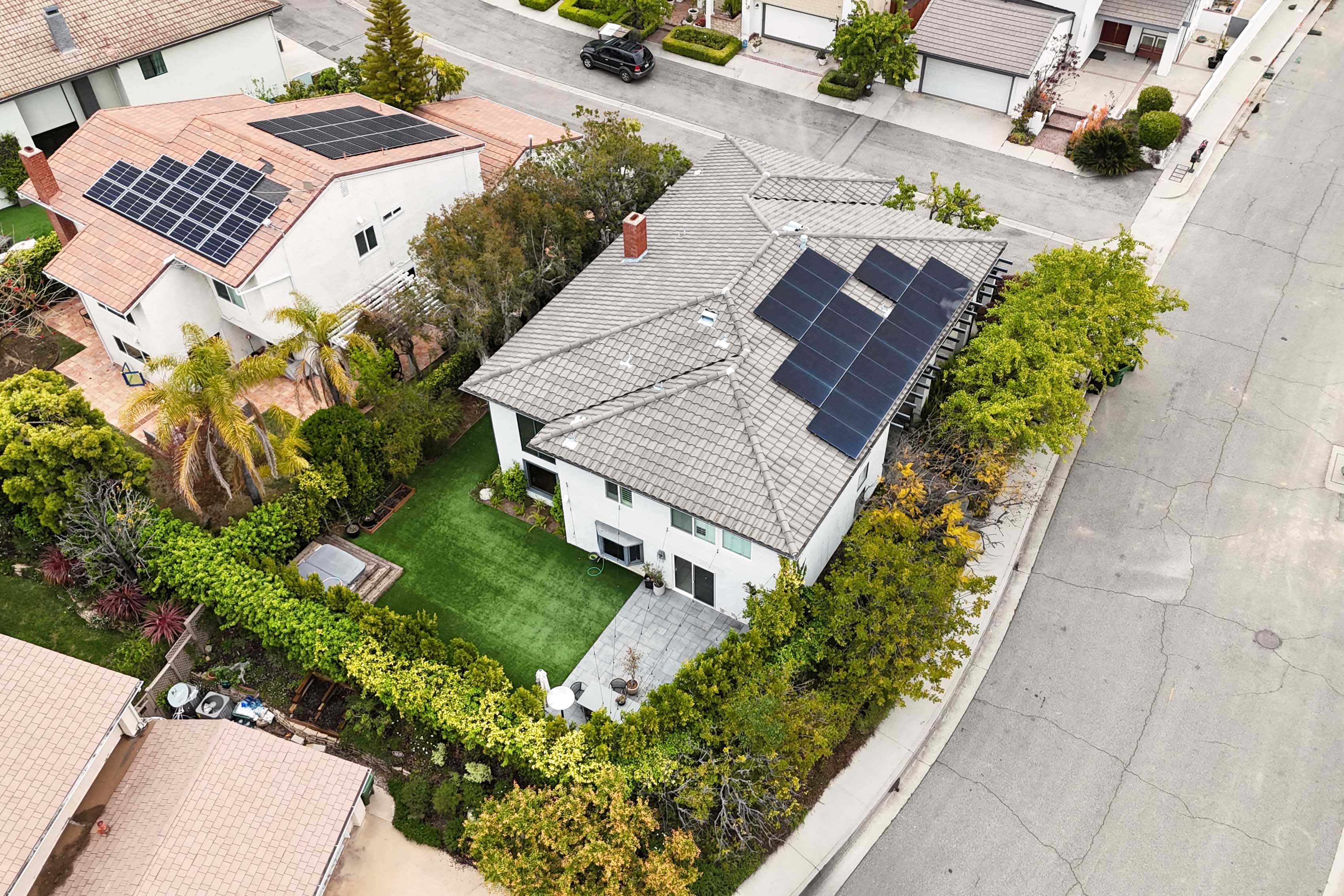 17273 Avenida De La Herradura Pacific Palisades, CA 90272 - Photo 23 of 23 an aerial view of a house with a yard and garden